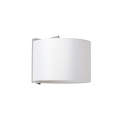 Luminaire mural SAHARA E27 IP20, chrome, blanche 