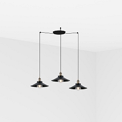 Luminaire à suspension MARLIN 3 flammes E27 IP20, or antique 