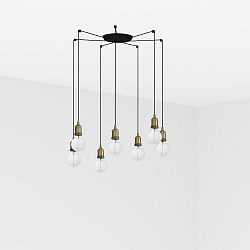 Luminaire à suspension ART 7 flammes E27 IP20, or antique 