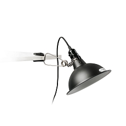 Lampe � pince PEPPER E27 IP20, noir mat 