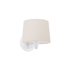 Luminaire mural CONGA E27 IP20, beige, blanc mat 