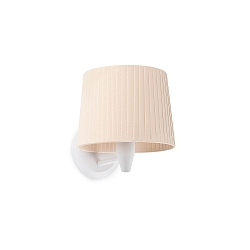 Luminaire mural SAMBA E27 IP20, beige, blanche 
