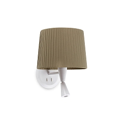Luminaire mural SAMBA E27 IP20, vert, blanc mat 