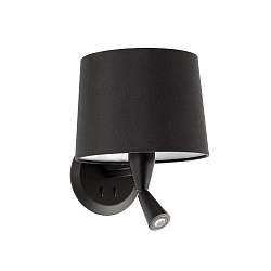 Luminaire mural CONGA E27 IP20, noir mat 