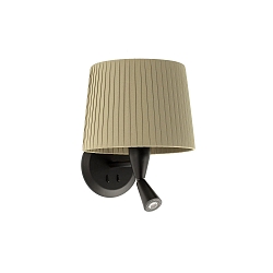 Luminaire mural SAMBA E27 IP20, vert, noir mat 