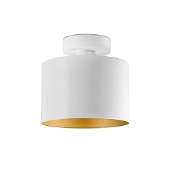 Luminaire de plafond JANET E27 IP20, or, blanche 