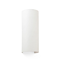 Luminaire mural COTTON à 2 flammes, semi-circulaire E27 IP20, blanc mat 