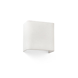 Luminaire mural COTTON angulaire E27 IP20, blanc mat 