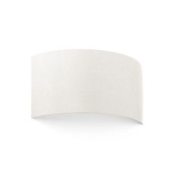 Luminaire mural COTTON à 2 flammes, semi-circulaire E27 IP20, blanc mat 