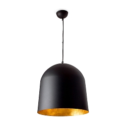 Luminaire à suspension CRATER E27 IP20, noir mat 