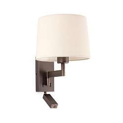 Luminaire mural ARTIS E27 IP20, beige, bronze 