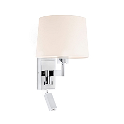 Luminaire mural ARTIS E27 IP20, beige, chrome 