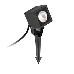 Lampe � piquet de terre SOBEK LED IP65, gris fonc� 
