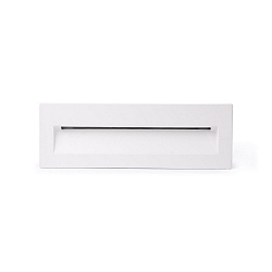 Luminaire d'encastrement mural  NAT Bas, angulaire, commutable IP65, blanc mat 