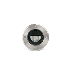 Projecteur encastr� GEISER 130 WALLWASHER rond, rigide, asym�trique IP67, acier inoxydable, satin� 