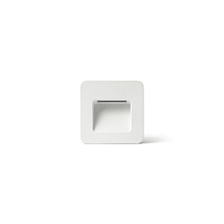 Luminaire d'encastrement mural  NASE SQ Bas, carr�, commutable IP44, blanc mat 