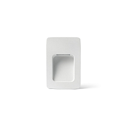 wall recessed luminaire NASE down, square, switchable IP44, white matt 