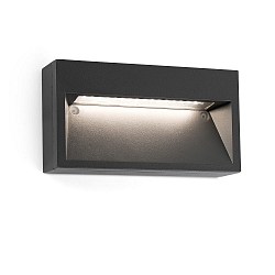 Luminaire mural d’extérieur PATH LED IP44, gris foncé 