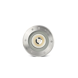 floor recessed luminaire SURIA round, rigid, passable IP67, stainless steel, satined 