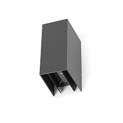 Luminaire mural d’extérieur BLIND haut bas, à 2 flammes LED IP65, gris foncé 