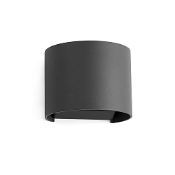Luminaire mural d’extérieur SUNSET à 2 flammes LED IP54, gris foncé 