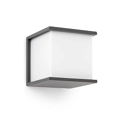 Luminaire mural d’extérieur KUBICK E27 IP44, gris foncé 