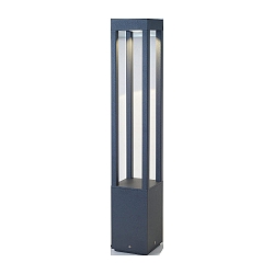 Borne d'éclairage AGRA 650 LED IP55, gris foncé 