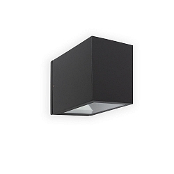 Luminaire mural LACRE E27 IP54, gris foncé 
