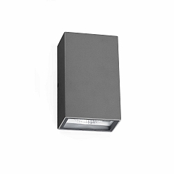 Luminaire mural d’extérieur LING à 2 flammes LED IP54, gris foncé 