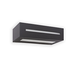 Luminaire mural WEST E27 IP54, gris foncé 
