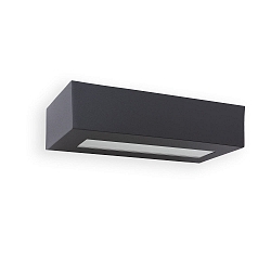 Luminaire mural WEST E27 IP54, gris foncé 