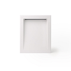 wall recessed luminaire SOUN 193 down, square, indirect IP65, white matt 