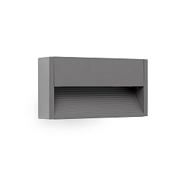 Luminaire mural d’extérieur GRADA LED IP54, gris foncé 