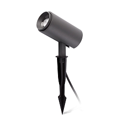 Lampe � piquet de terre PLOM LED IP64, gris fonc� 