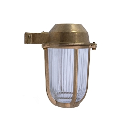 Luminaire mural BORDA E27 IP44, laiton 