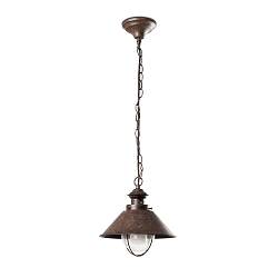 Luminaire suspendu d'ext�rieur N�UTICA E27 IP33, brun rouille 