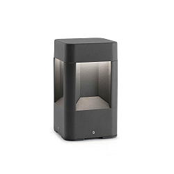 Luminaire en forme de borne NAYA 200 2 voies, angulaire, indirect IP54, gris foncé 