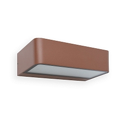 Luminaire mural d’extérieur TAKUA LED IP65, brun rouille 