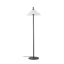 Lampadaire d'extérieur SAIGON OUT E27 IP44, gris foncé, blanc mat 