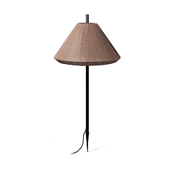 Lampe à piquet de terre SAIGON OUT E27 IP44, marron, gris foncé 