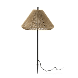 Lampe � piquet de terre SAIGON OUT E27 IP44, gris fonc�, jaune ocre 