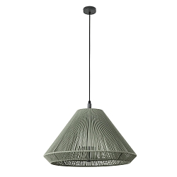 Luminaire suspendu d'ext�rieur SAIGON OUT E27 IP44, gris fonc�, olive verte 