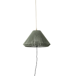 Luminaire suspendu d'ext�rieur SAIGON OUT E27 IP44, gris fonc�, olive verte 