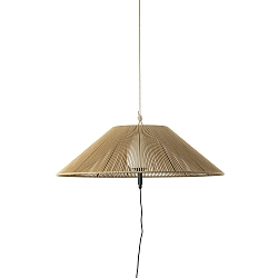 Luminaire suspendu d'ext�rieur SAIGON OUT E27 IP44, gris fonc�, jaune ocre 