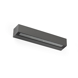 Luminaire mural d’extérieur DORO 380 à 2 flammes LED IP65, gris foncé 