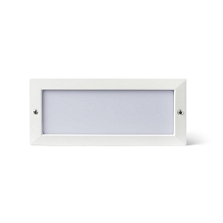 Luminaire d'encastrement mural  STRIPE-2 angulaire, avec diffuseur IP54, blanc mat 