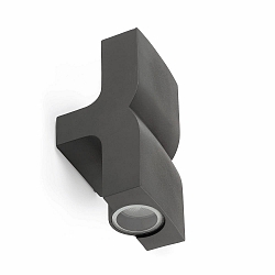 Luminaire mural KLAMP à 2 flammes GU10 IP44, gris foncé 