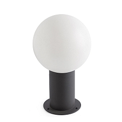 Lumi�re ext�rieure MOON 300 E27 IP44, gris fonc�, opale 