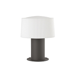 Lumi�re ext�rieure MUFFIN 259 E27 IP44, gris fonc�, opale 