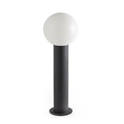 Lampadaire d'extérieur MOON E27 IP44, gris foncé 